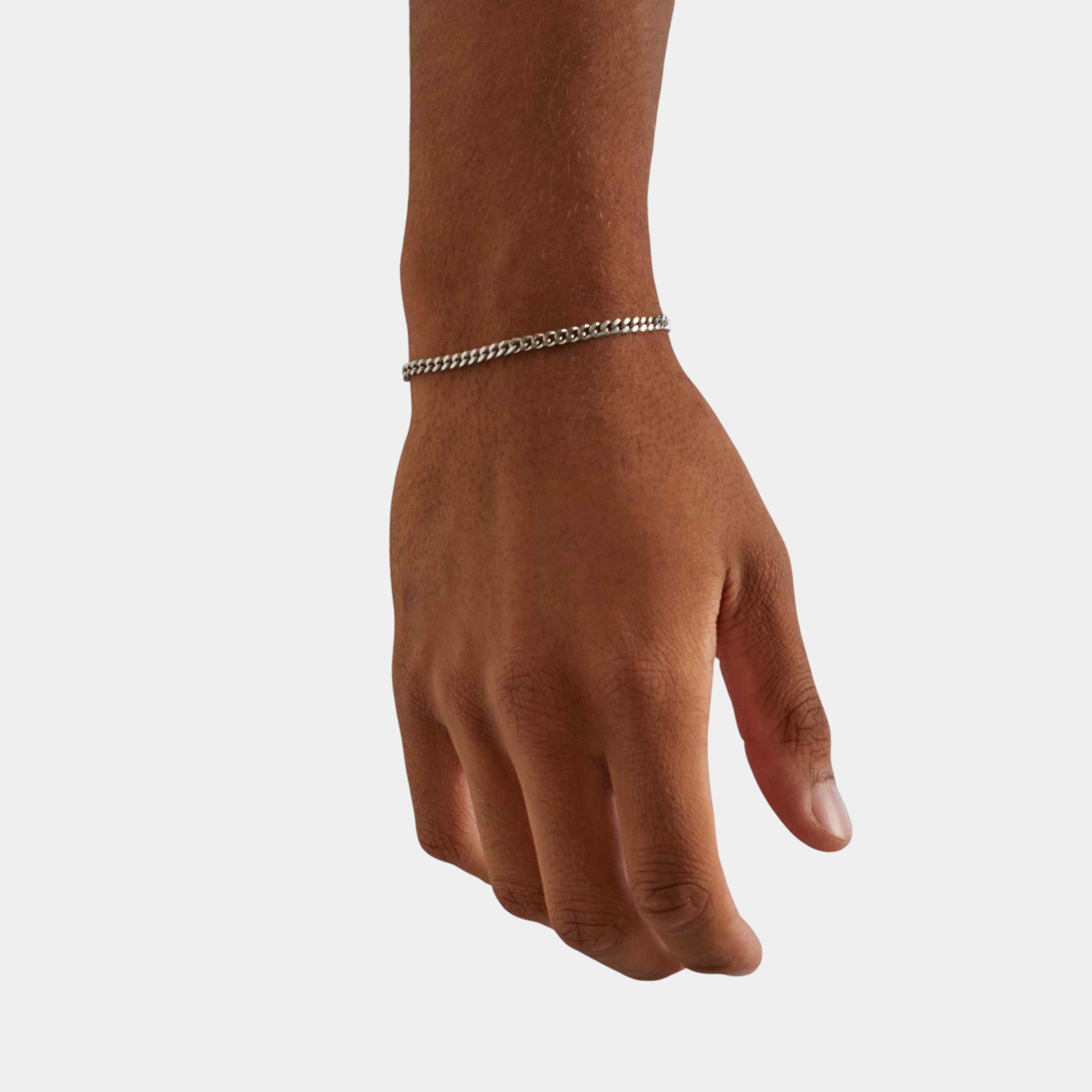 Cuban Bracelet - 5mm (925 Sterling Silver) - Bracelet - Men's Jewellery