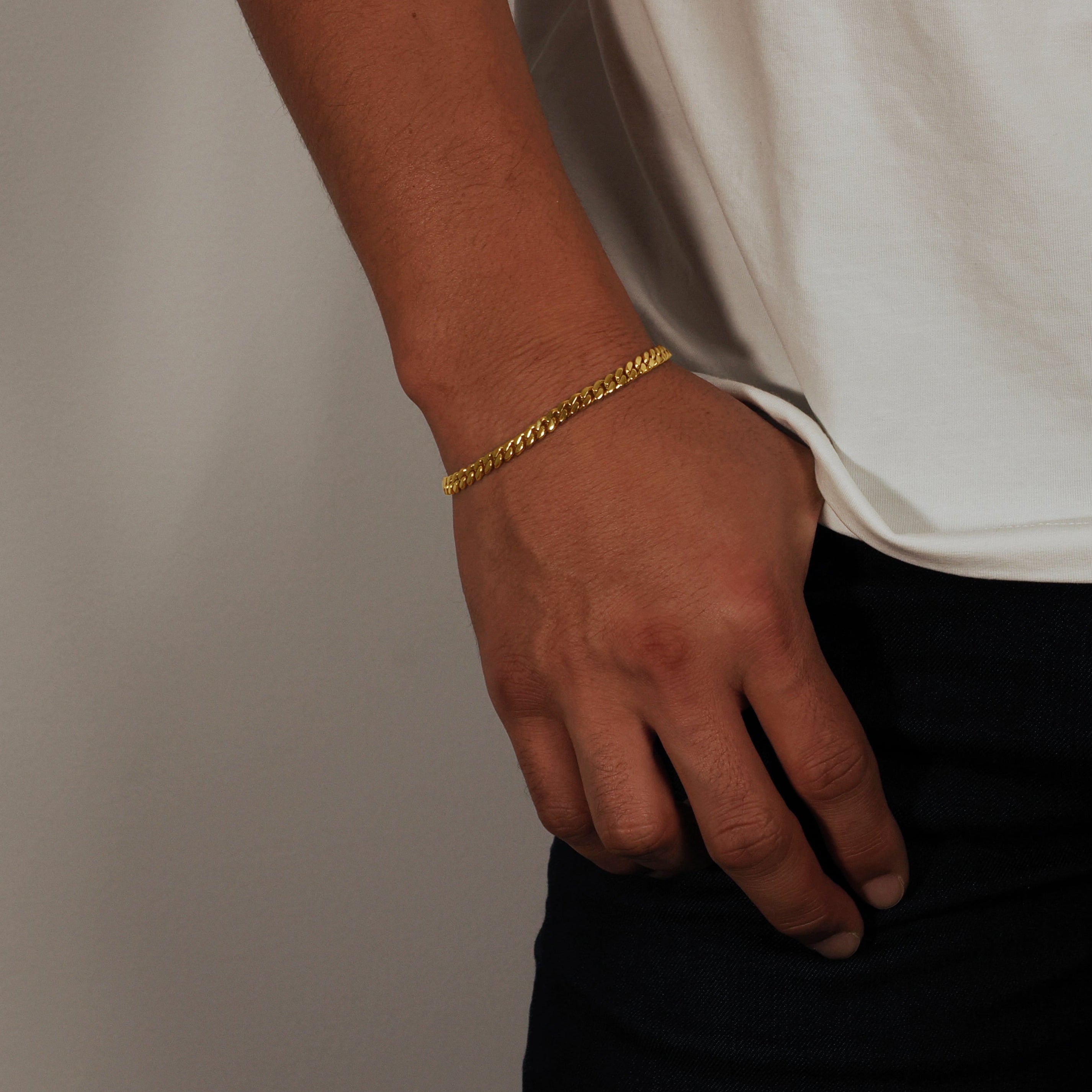 Cuban Bracelet - 5mm (Gold Vermeil) - Bracelet - Men's Jewellery