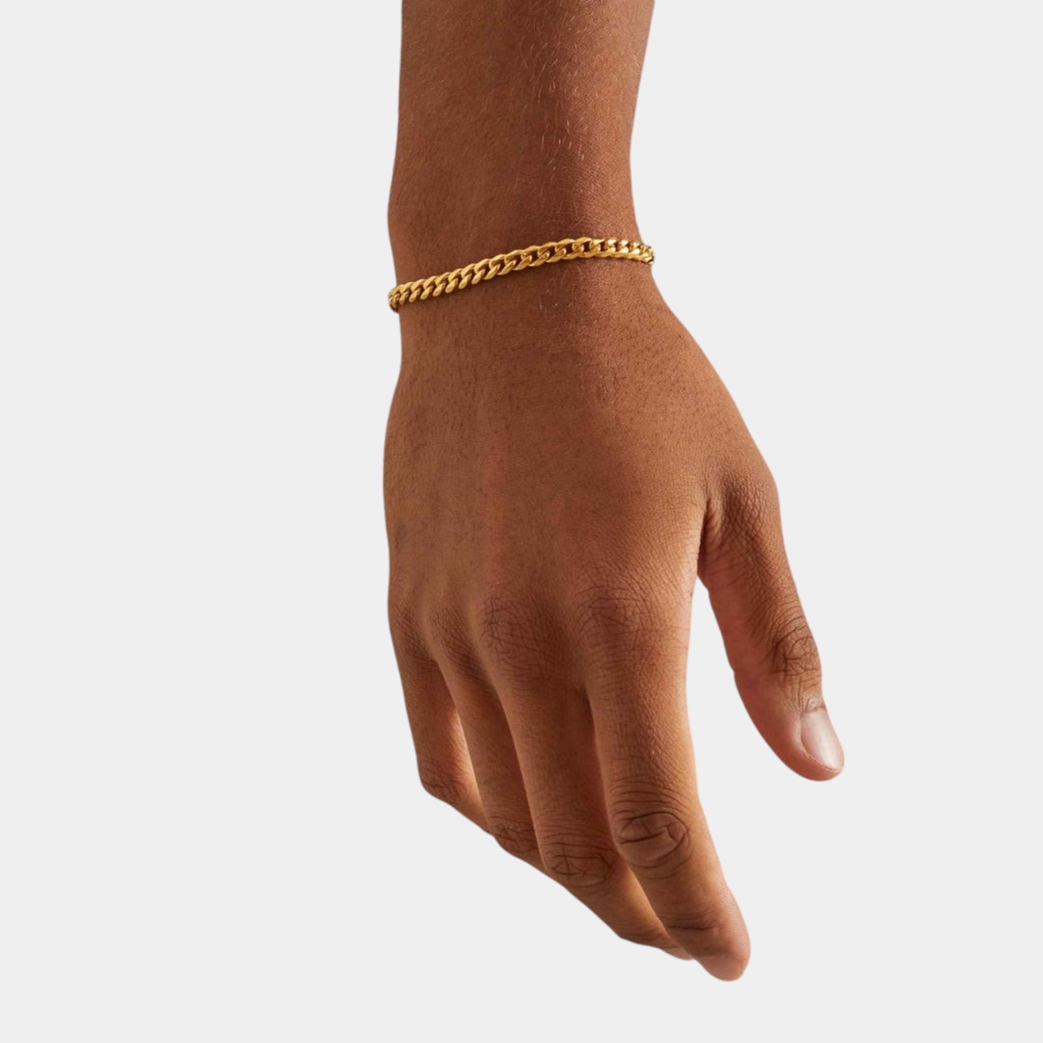 Cuban Bracelet - 5mm (Gold Vermeil) - Bracelet - Men's Jewellery