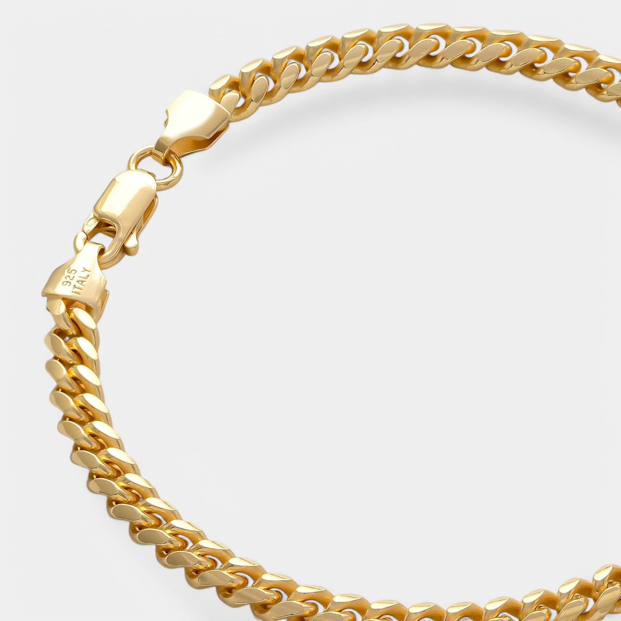 Cuban Bracelet - 5mm (Gold Vermeil) - Bracelet - Men's Jewellery