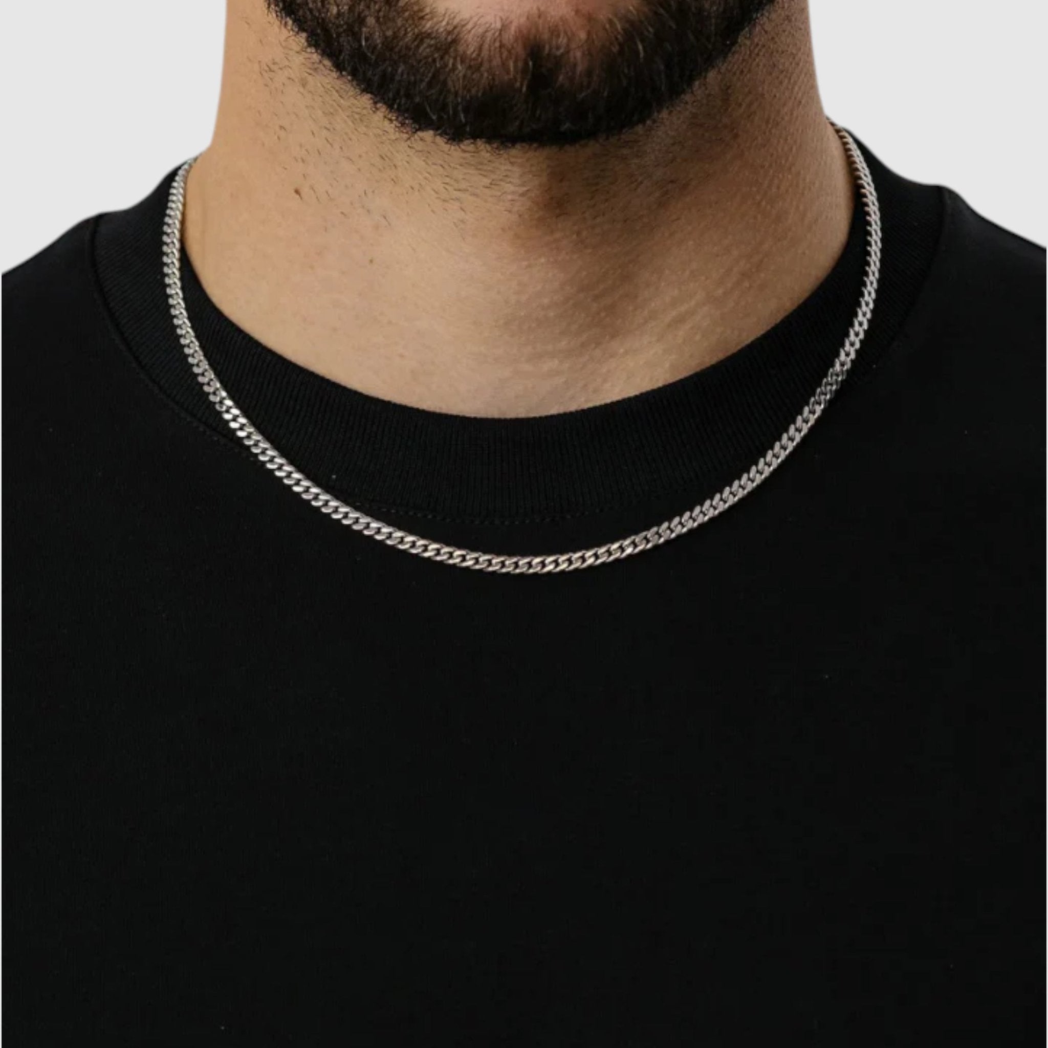 Cuban Chain - 4mm (Silver) - Chain - Men's Jewellery