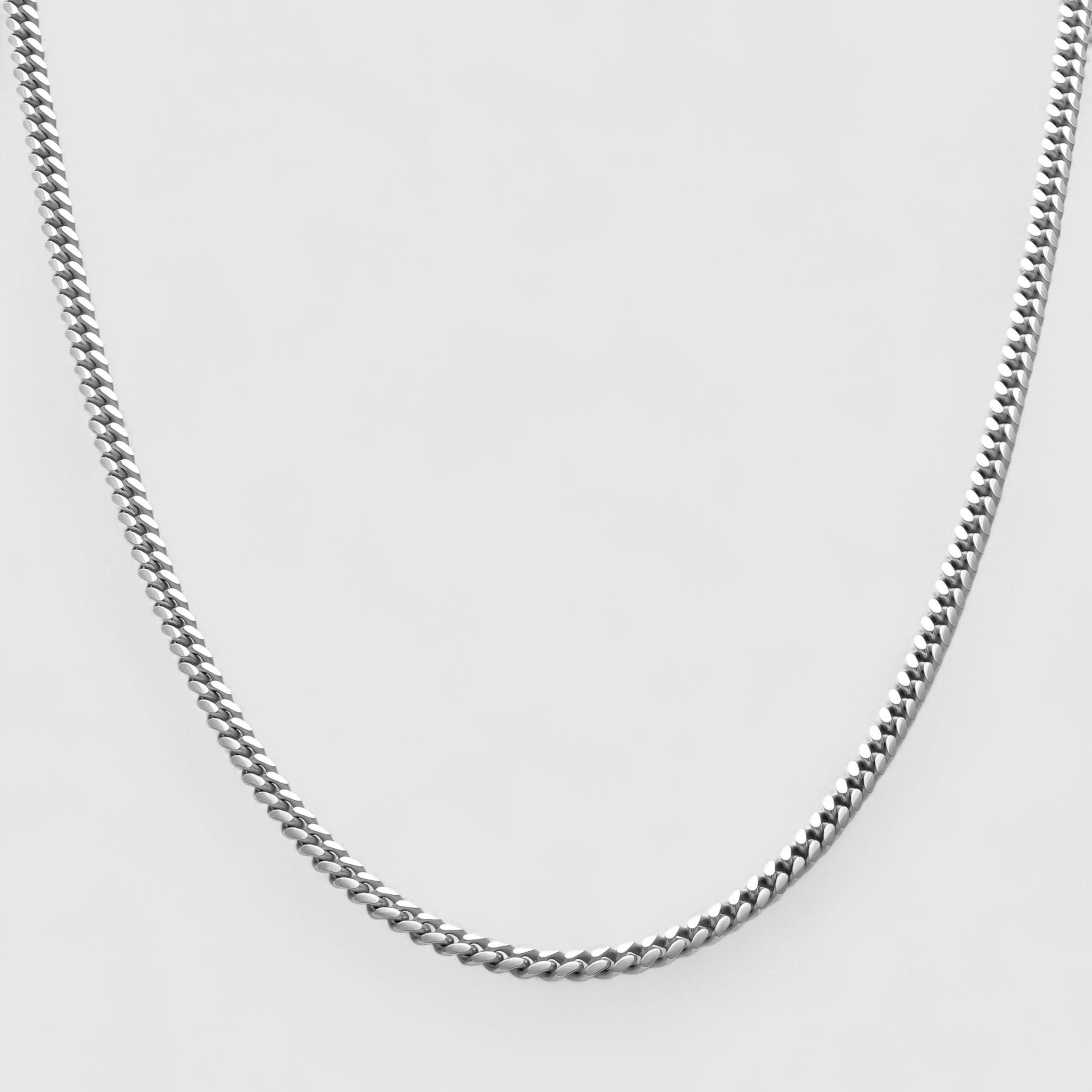 Cuban Chain - 4mm (Silver) - Chain - Men's Jewellery