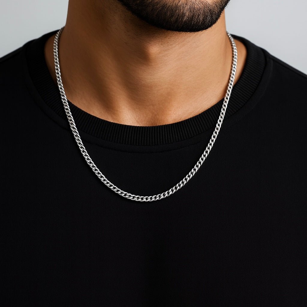 Cuban Chain - 5mm (Sterling Silver) - Chain - Men's Jewellery