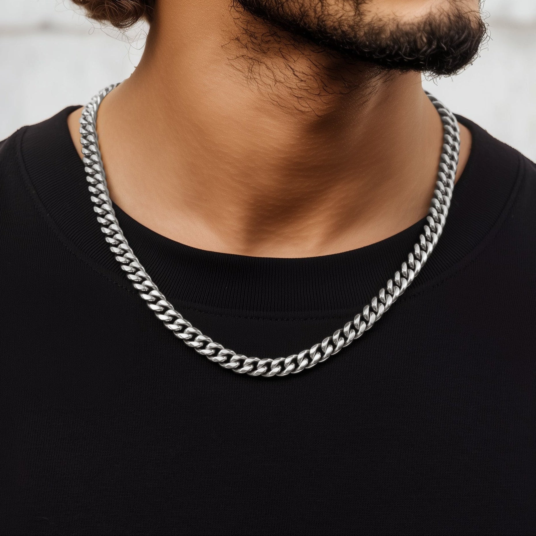 Cuban Chain - 8mm (Sterling Silver) - Chain - Men's Jewellery