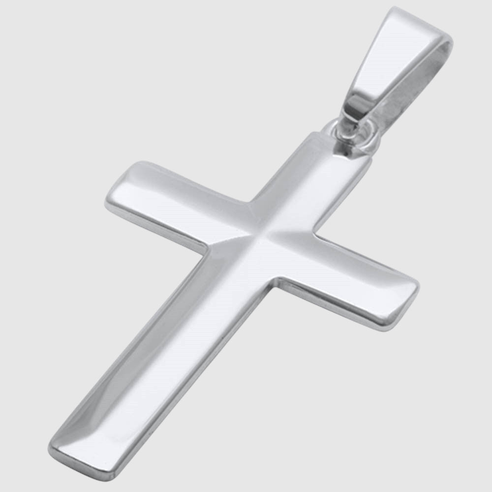 Diamond - Cut Cross (Sterling Silver) - Pendant - Men's Jewellery