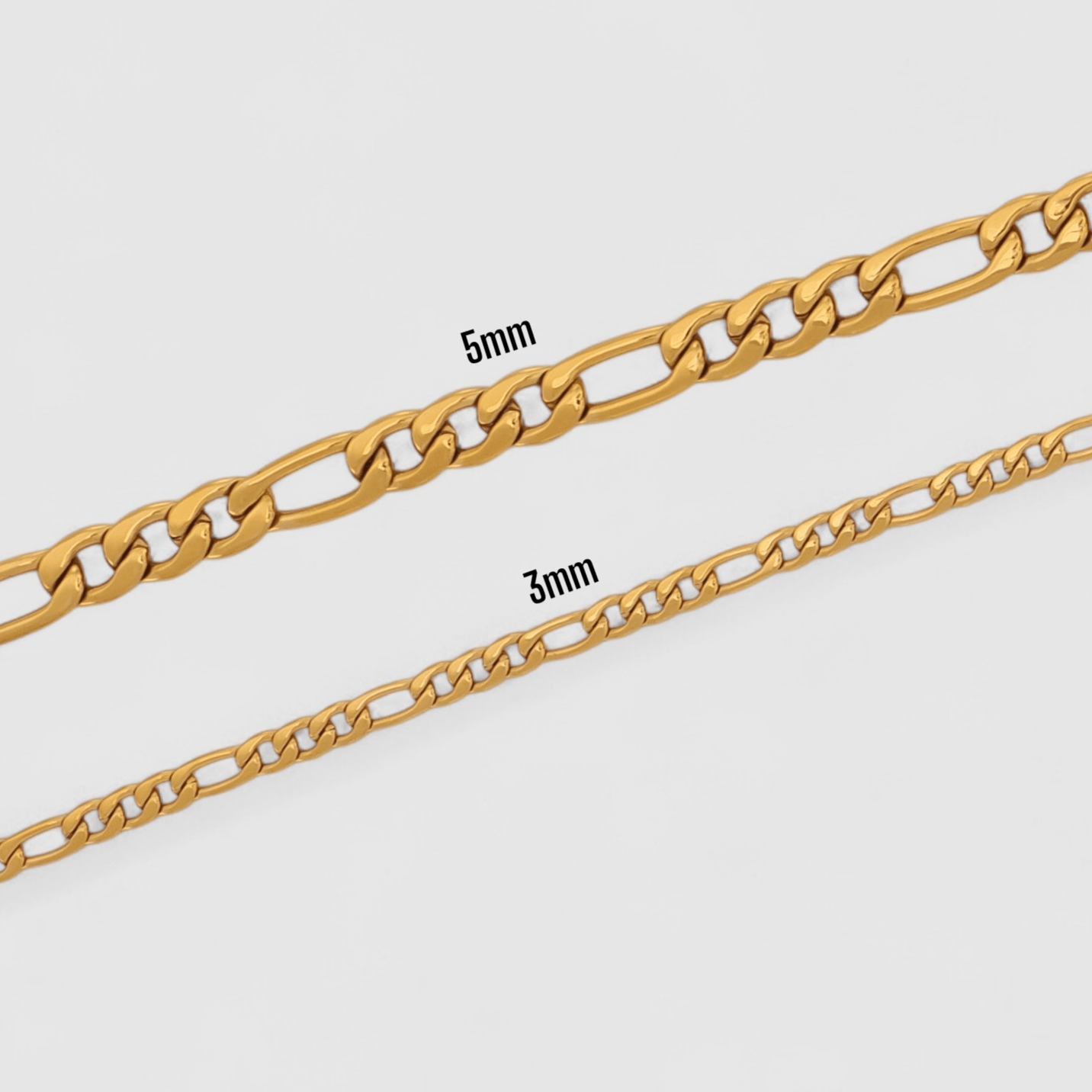 Figaro Chain - 5mm (Gold Vermeil) - Chain - Men's Jewellery