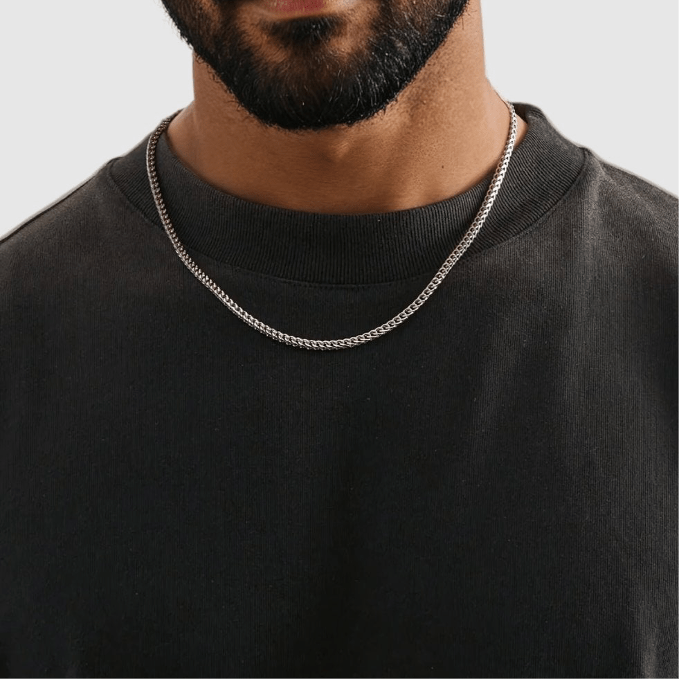 Franco Chain - 2.5mm (925 Sterling Silver) - Chain - Men's Jewellery