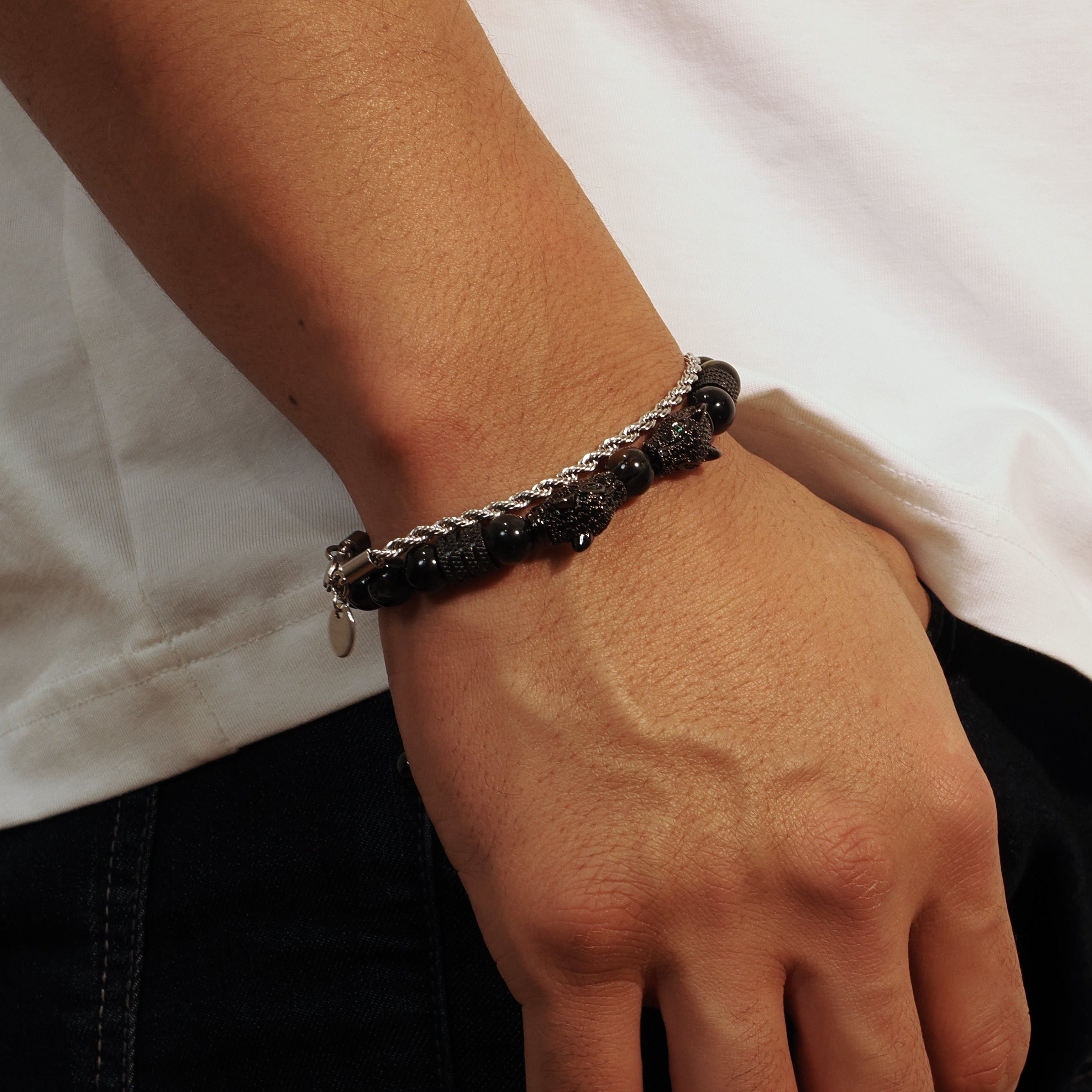 Midnight Panther Bracelet - Bracelet - Men's Jewellery