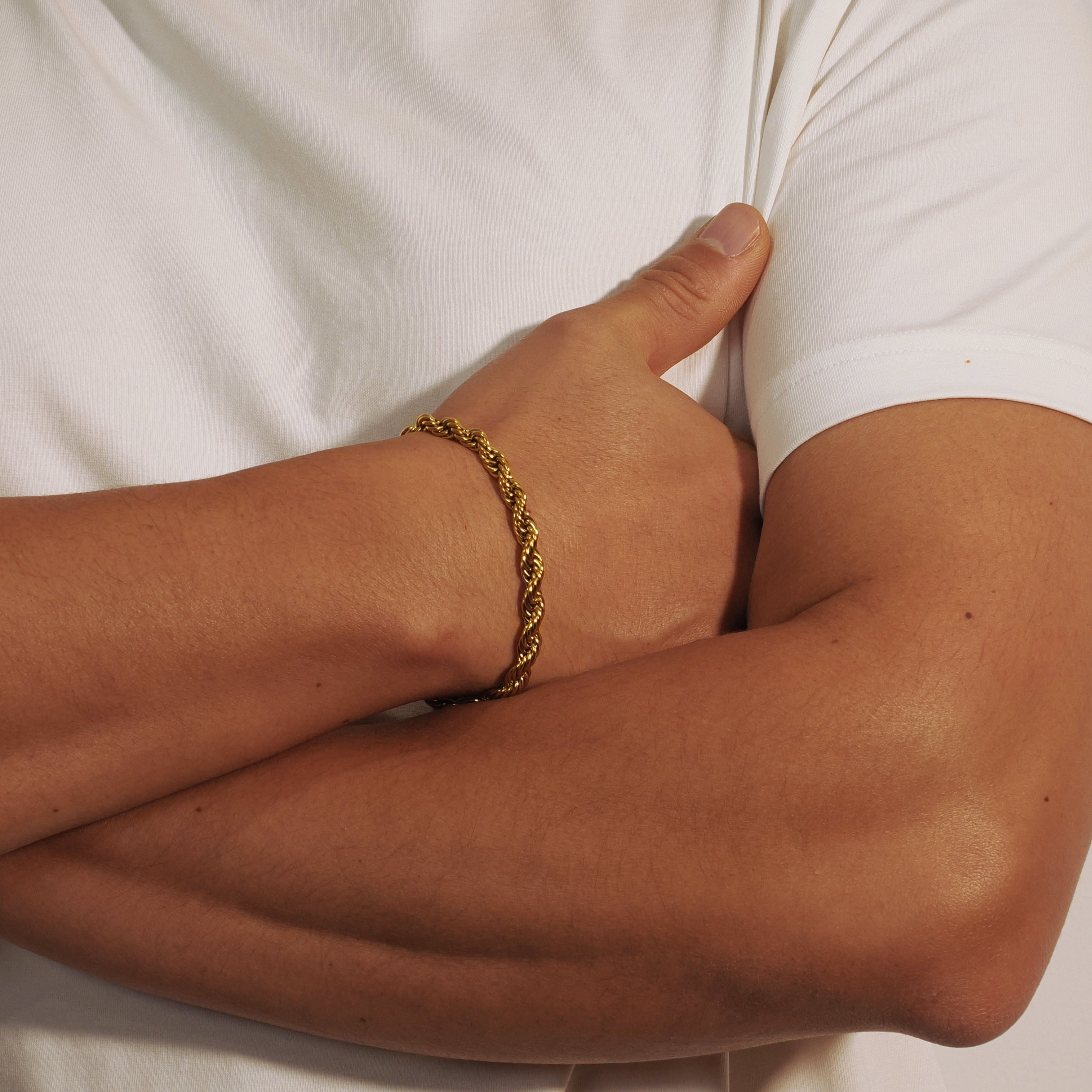 Rope Bracelet - 6mm (Gold) - Bracelet - Men's Jewellery