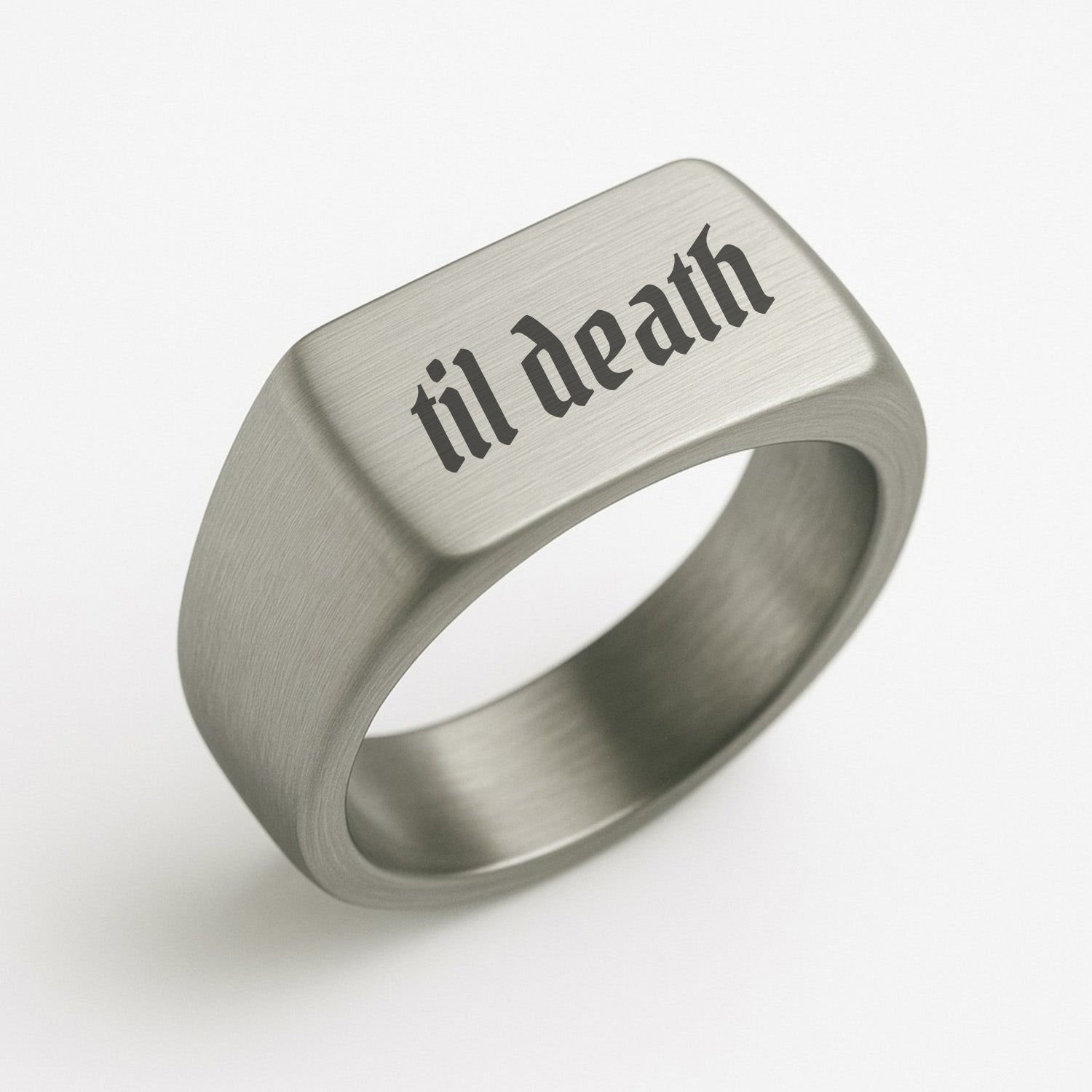 Til Death Signet Ring - Ring - Men's Jewellery