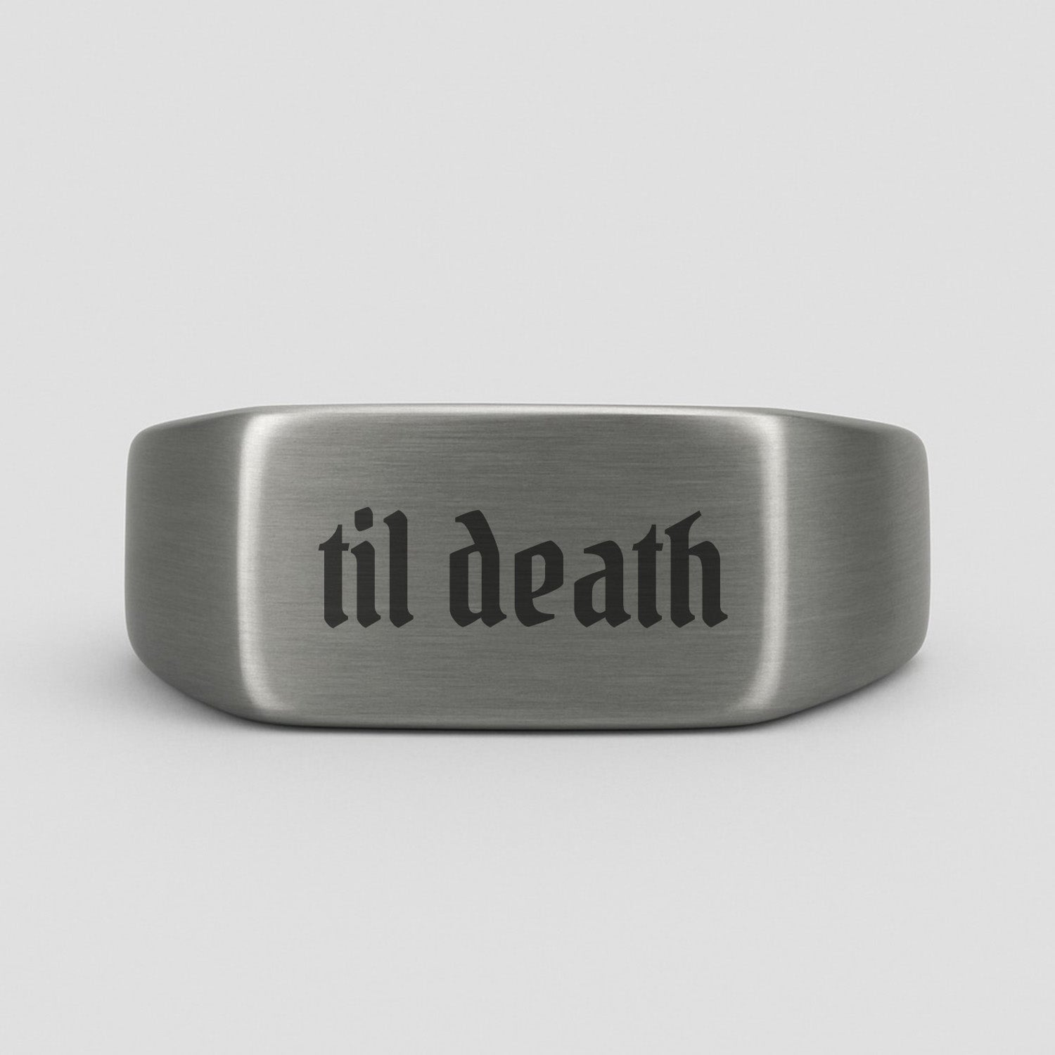 Til Death Signet Ring - Ring - Men's Jewellery