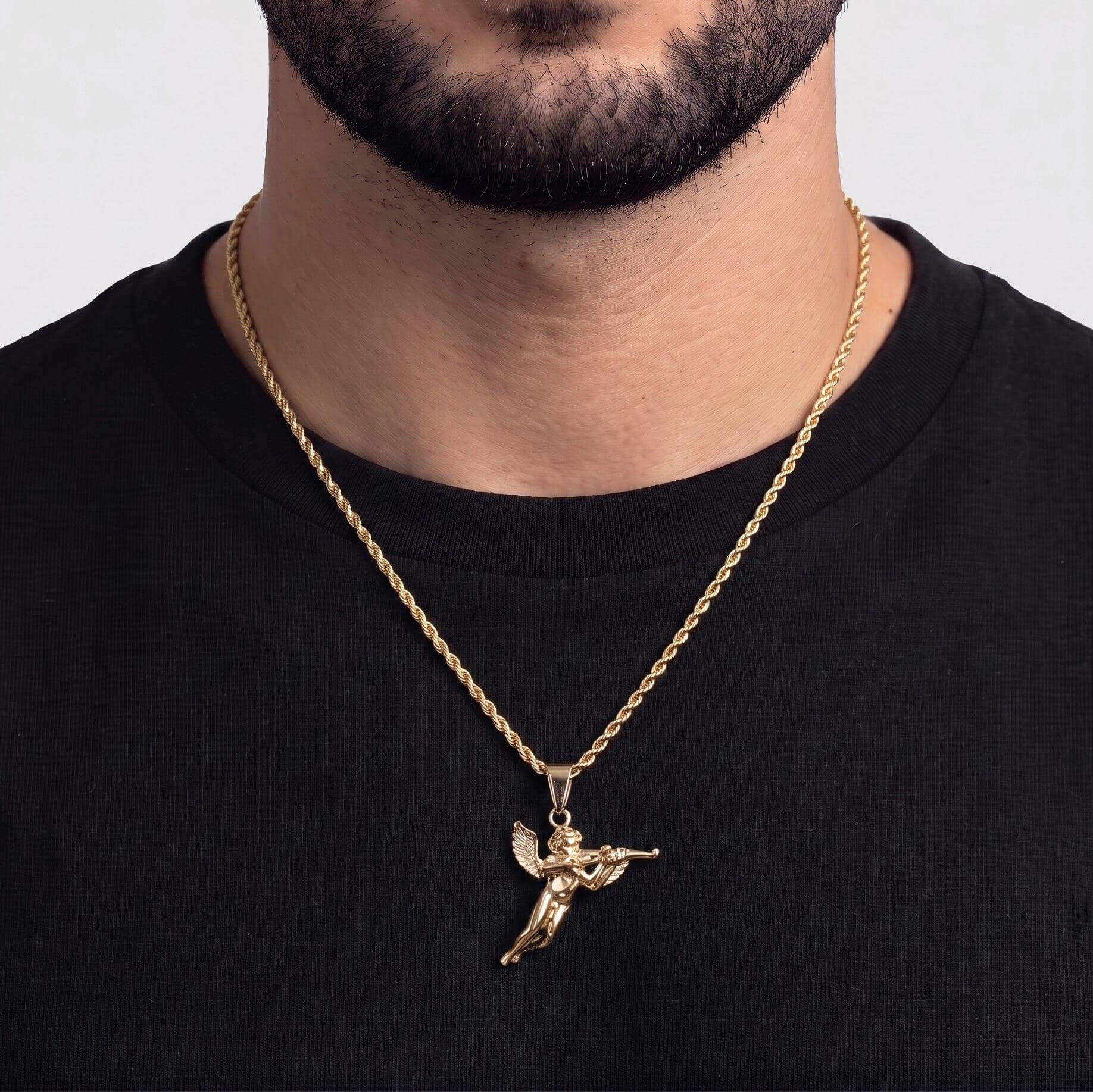 Angel (Gold) - Pendant - Men's Jewellery