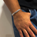 Celtic Knot Cuff (925 Sterling Silver) – Oxidized Celtic Pattern Cuff - Bracelet - Men's Jewellery