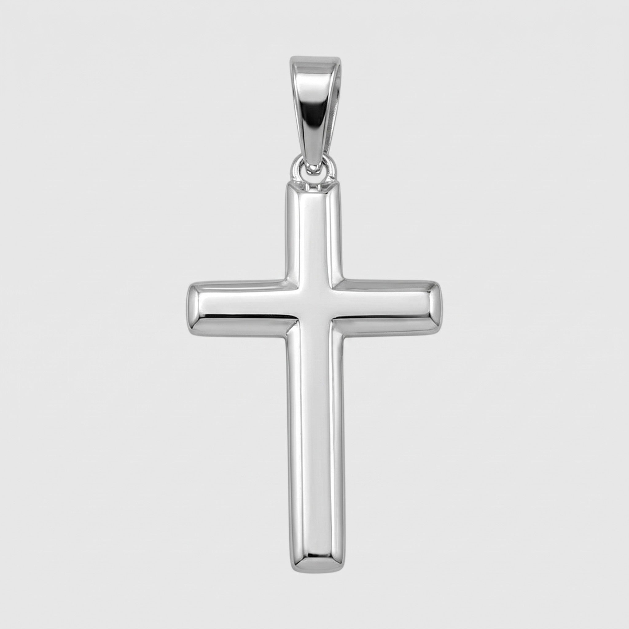 Classic Christian Cross (925 Sterling Silver) - Pendant - Men's Jewellery