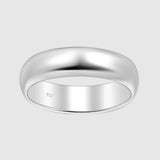 Classic Dome Ring - 6mm (925 Sterling Silver) - Ring - Men's Jewellery