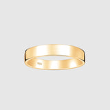 Classic Flat Ring - 5mm (Gold Vermeil) - Ring - Men's Jewellery