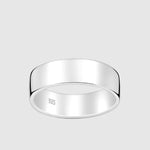 Classic Flat Ring - 6mm (925 Sterling Silver) - Ring - Men's Jewellery