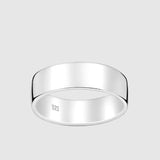 Classic Flat Ring - 6mm (925 Sterling Silver) - Ring - Men's Jewellery