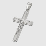 Classic Silver Crucifix (925 Sterling Silver) - Pendant - Men's Jewellery
