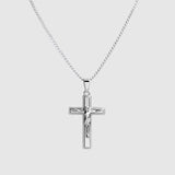 Classic Silver Crucifix (925 Sterling Silver) - Pendant - Men's Jewellery
