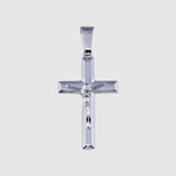 Cornerstone Crucifix (925 Sterling Silver) - Pendant - Men's Jewellery