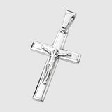 Cornerstone Crucifix (925 Sterling Silver) - Pendant - Men's Jewellery