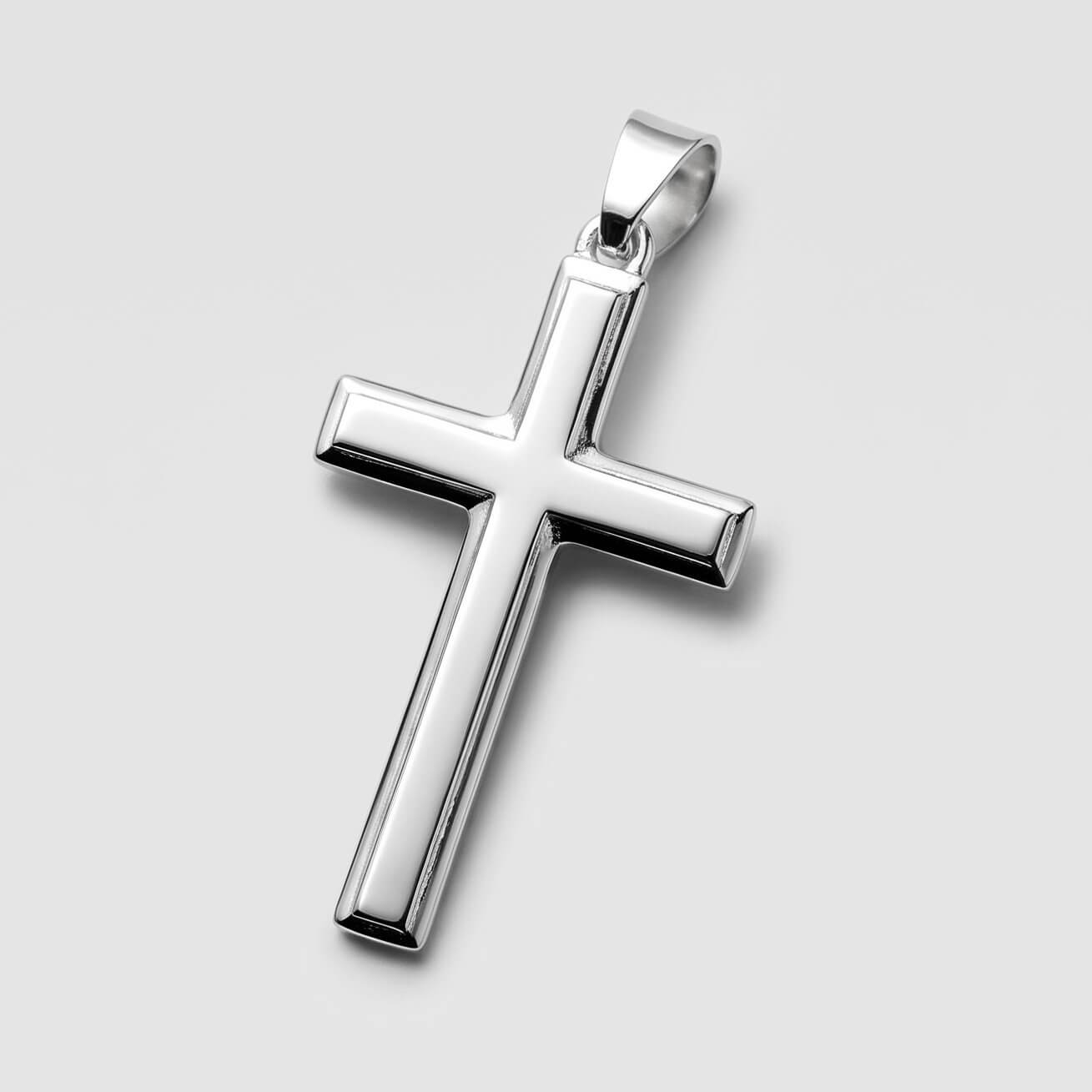 Cross (925 Sterling Silver) - Pendant - Men's Jewellery