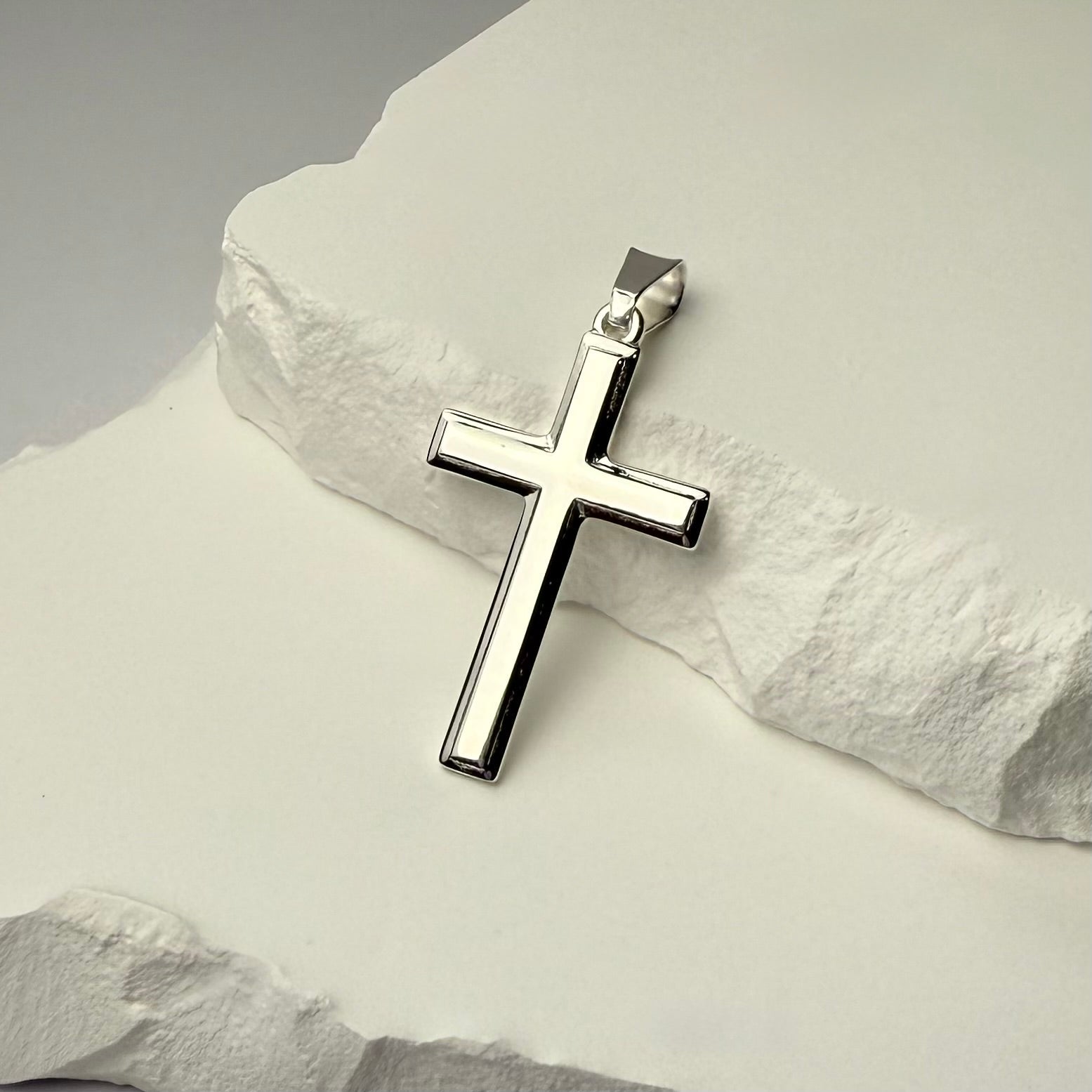 Cross (925 Sterling Silver) - Pendant - Men's Jewellery