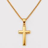 Cross Pendant (Gold) - Pendant - Men's Jewellery