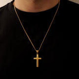Cross Pendant (Gold) - Pendant - Men's Jewellery