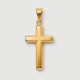 Cross Pendant (Gold) - Pendant - Men's Jewellery