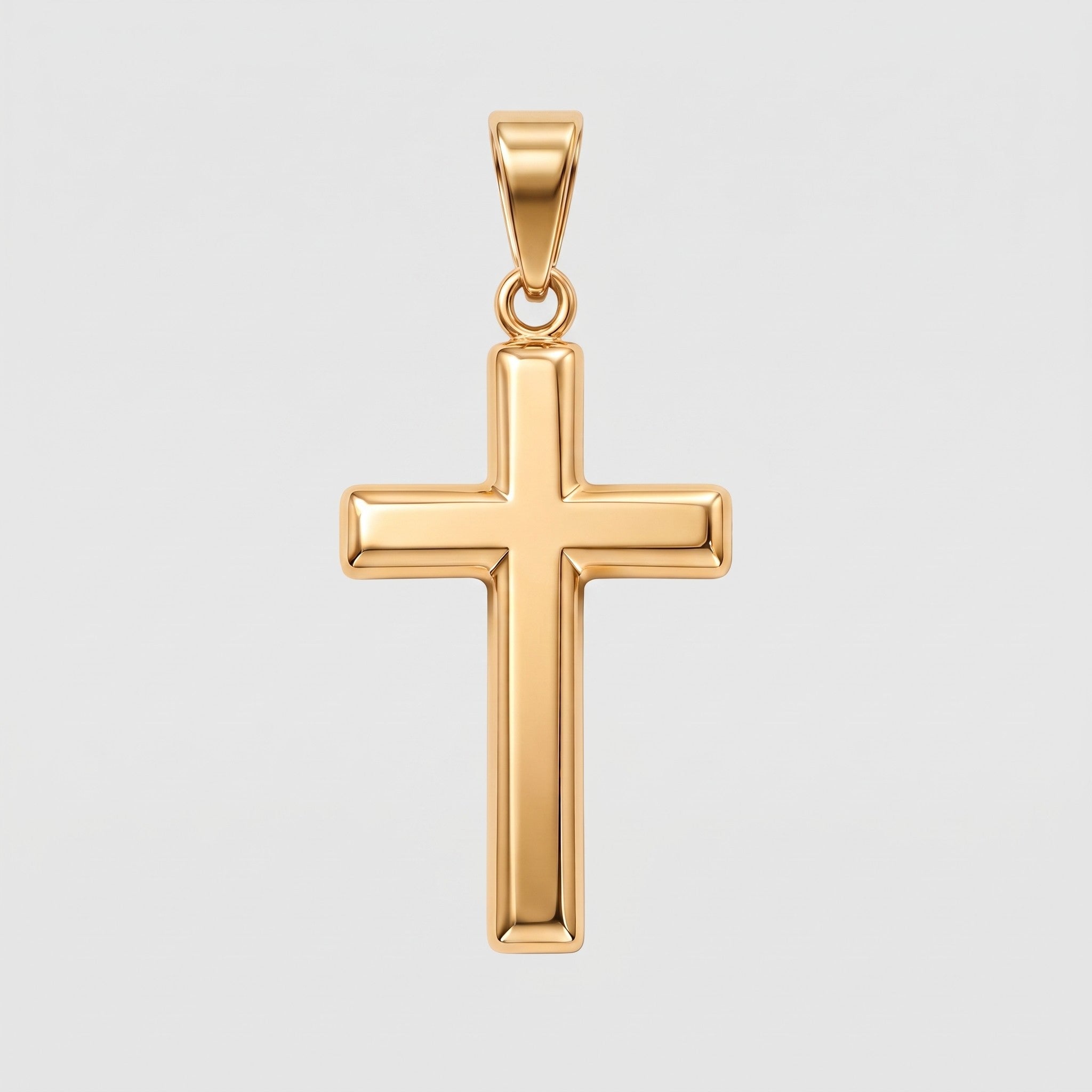 Cross Pendant (Gold) - Pendant - Men's Jewellery