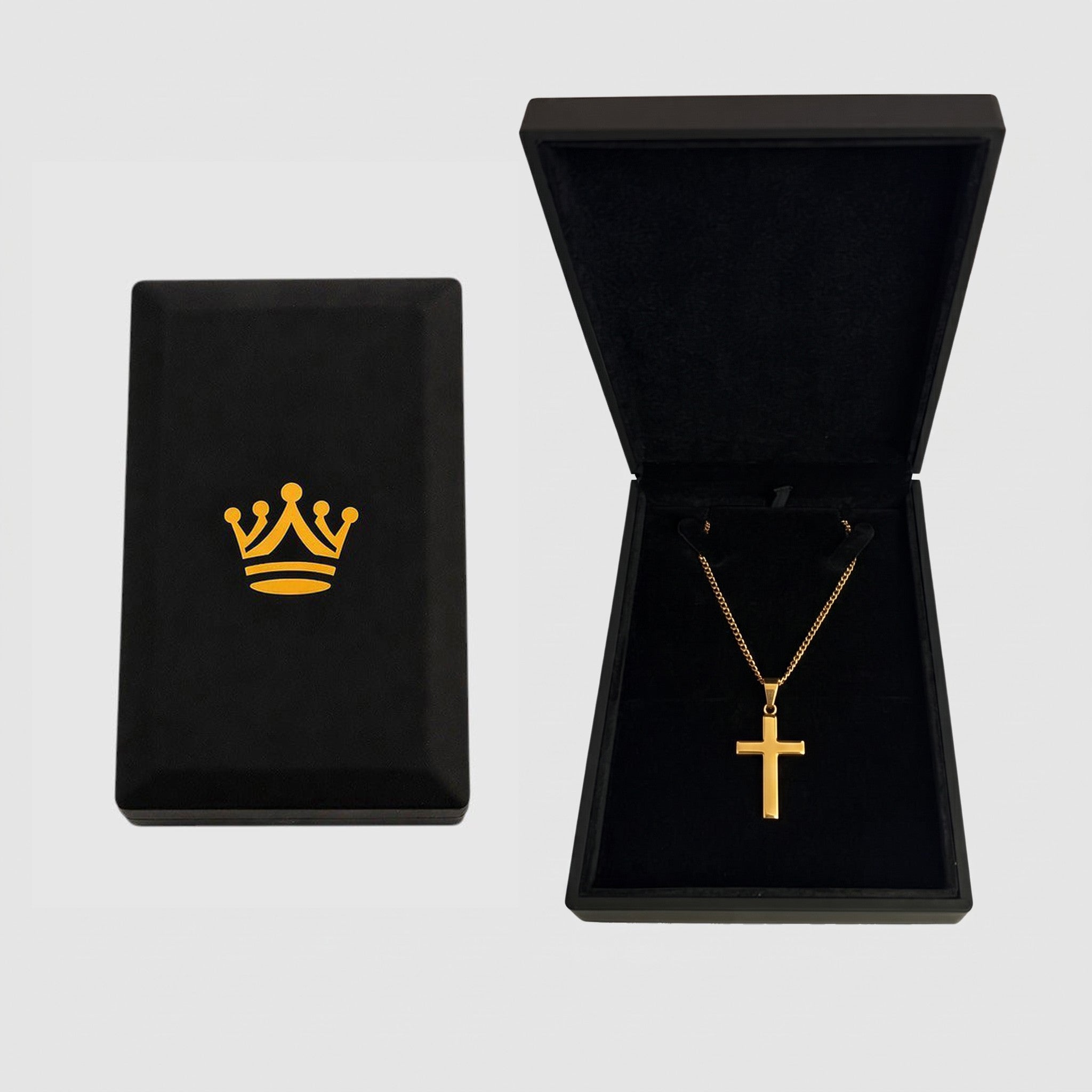 Cross Pendant (Gold) - Pendant - Men's Jewellery