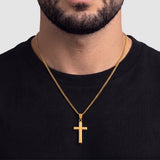 Cross Pendant (Gold) - Pendant - Men's Jewellery