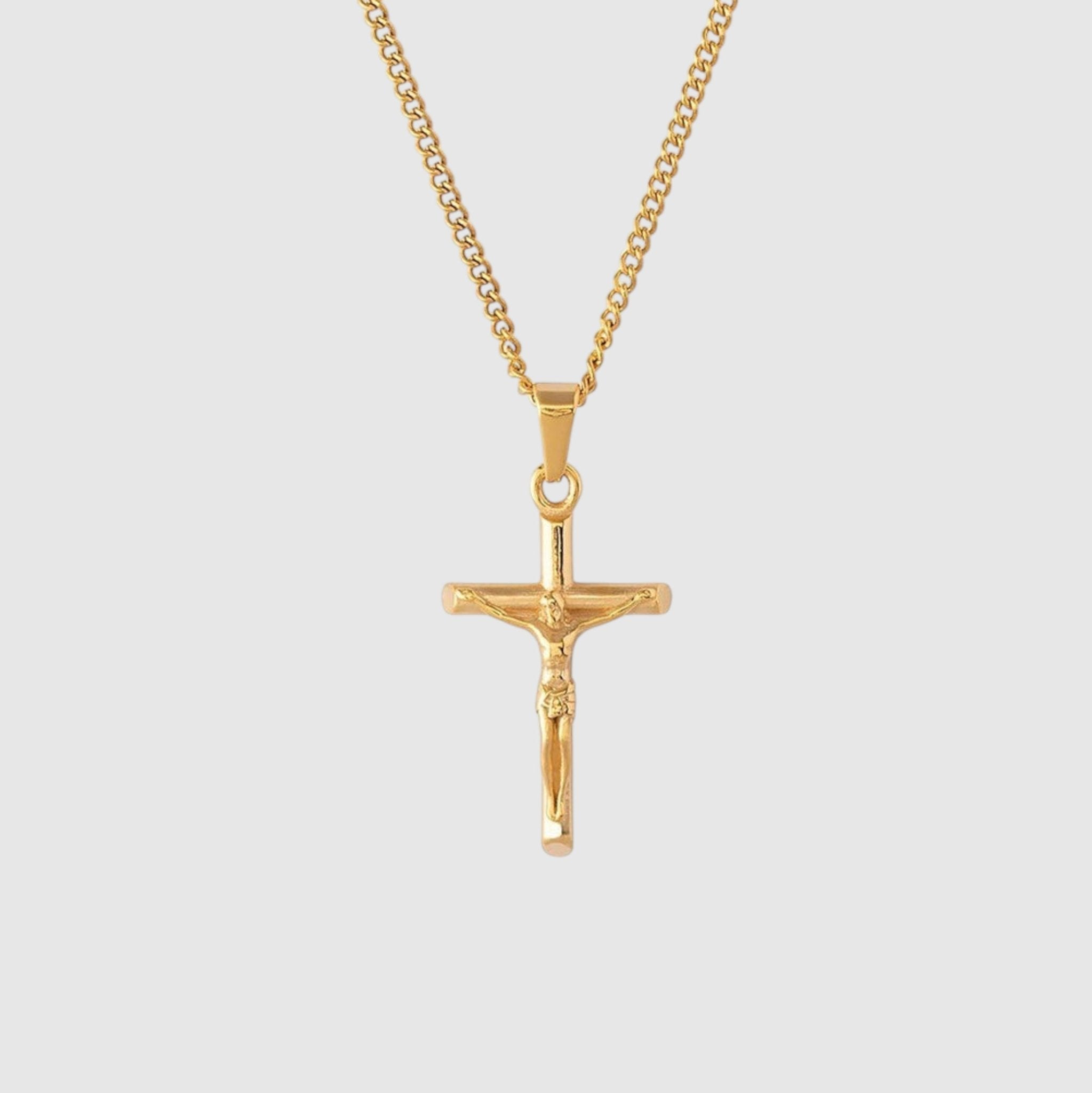 Crucifix (Gold) - Pendant - Men's Jewellery
