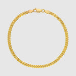 Cuban Bracelet - 3mm (Gold) - Bracelet - Men's Jewellery