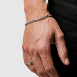 Cuban Bracelet - 5mm (Silver) - Bracelet - Men's Jewellery