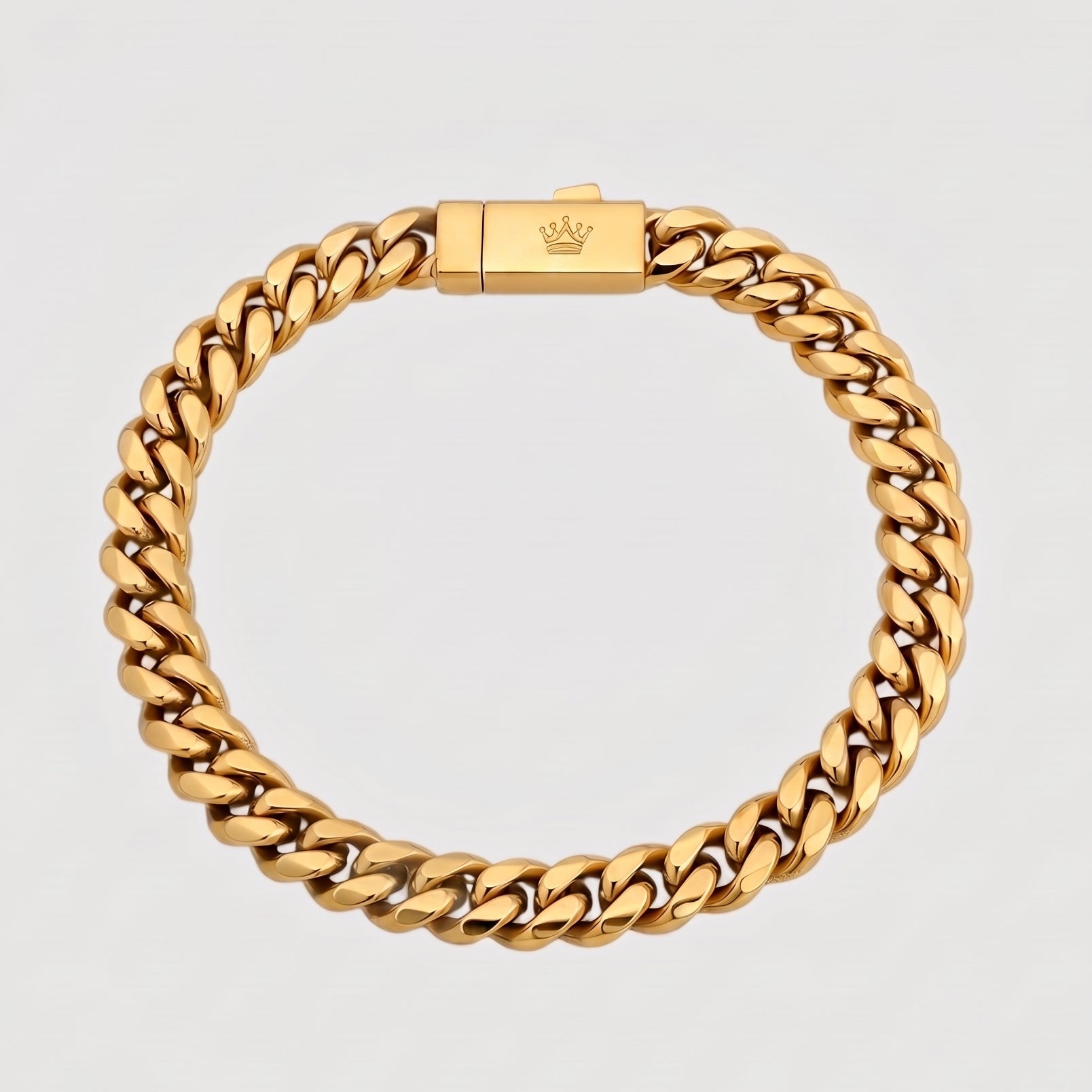 Cuban Bracelet - 8mm (Gold) - Bracelet - Men's Jewellery