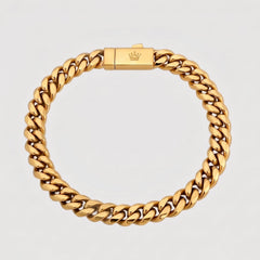 Cuban Bracelet - 8mm (Gold) - Bracelet - Men's Jewellery