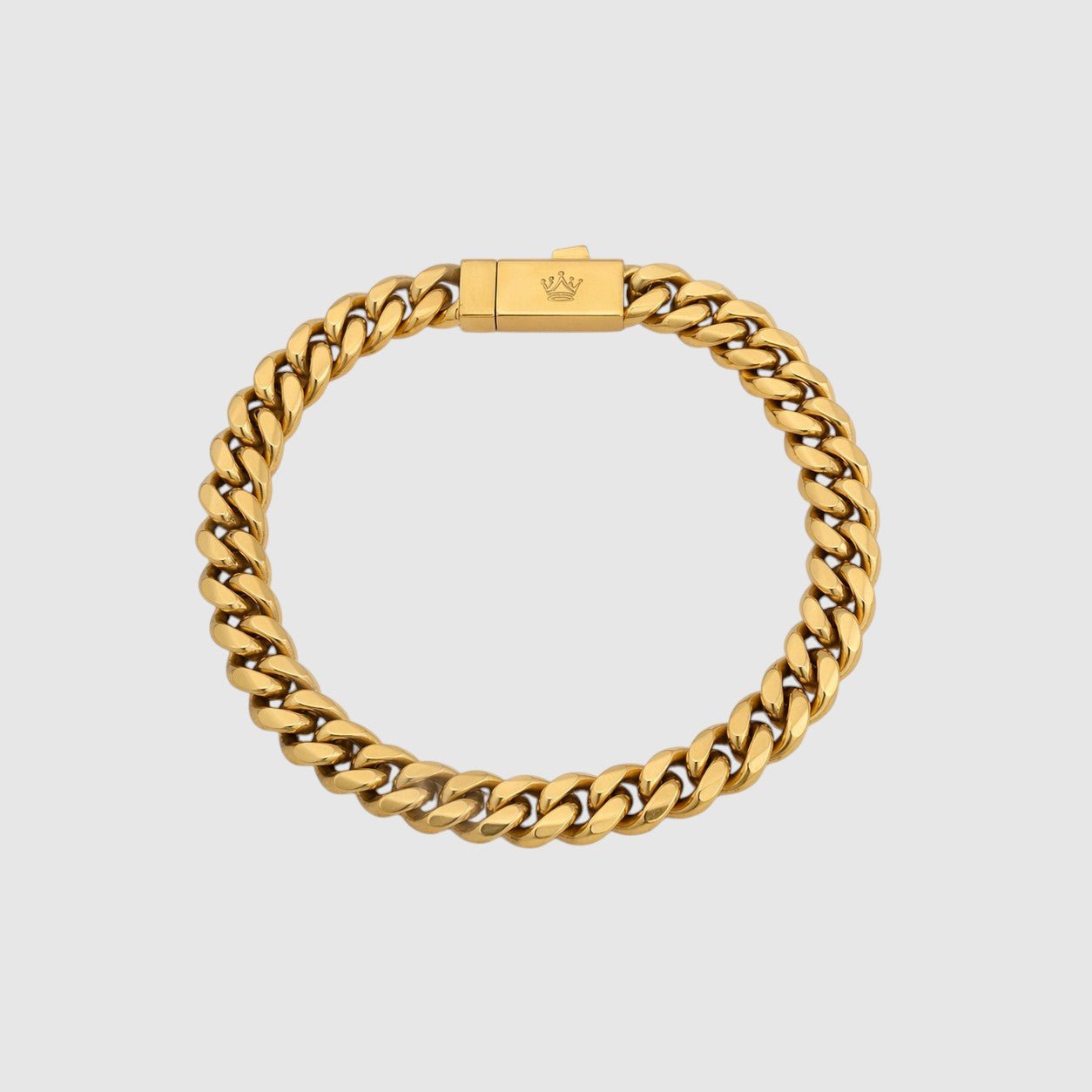 Cuban Bracelet - 8mm (Gold) - Bracelet - Men's Jewellery