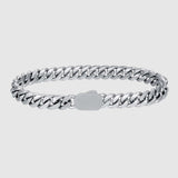 Cuban Bracelet - 8mm (Silver) - Bracelet - Men's Jewellery