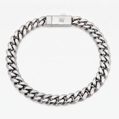 Cuban Bracelet - 8mm (Silver) - Bracelet - Men's Jewellery