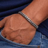 Cuban Bracelet - 8mm (Silver) - Bracelet - Men's Jewellery