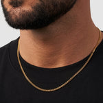 Cuban Chain - 2.6mm (18k Gold over Silver) - Chain - Men's Jewellery