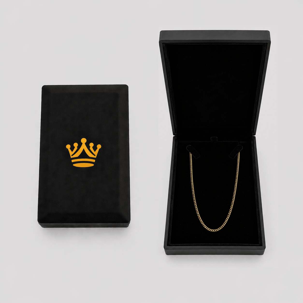 Cuban Chain - 2mm (18k Gold over Silver) - Chain - Men's Jewellery