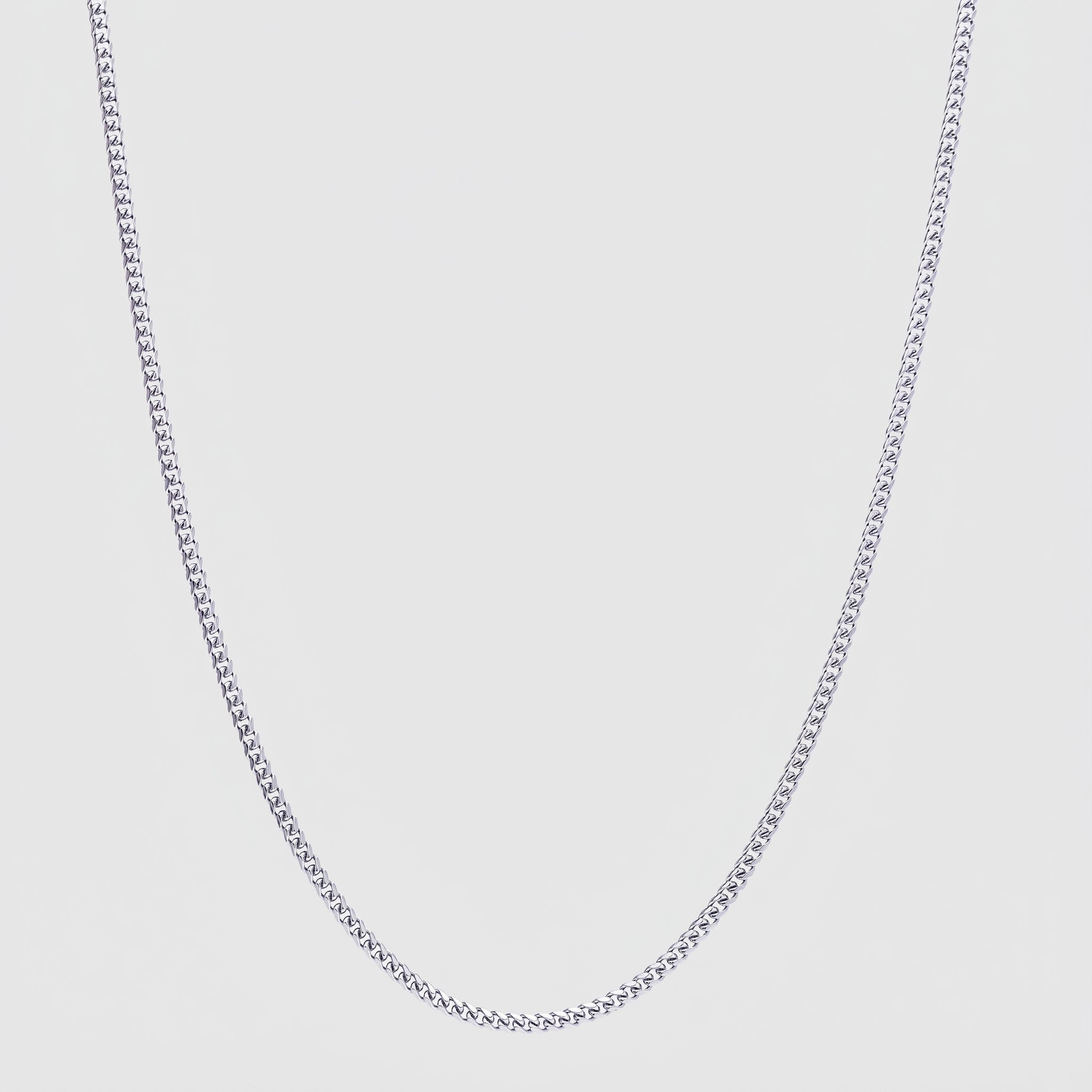 Cuban Chain - 2mm (Silver) - Chain - Men's Jewellery