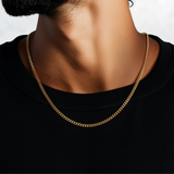 Cuban Chain - 3mm (18k Gold over Silver)