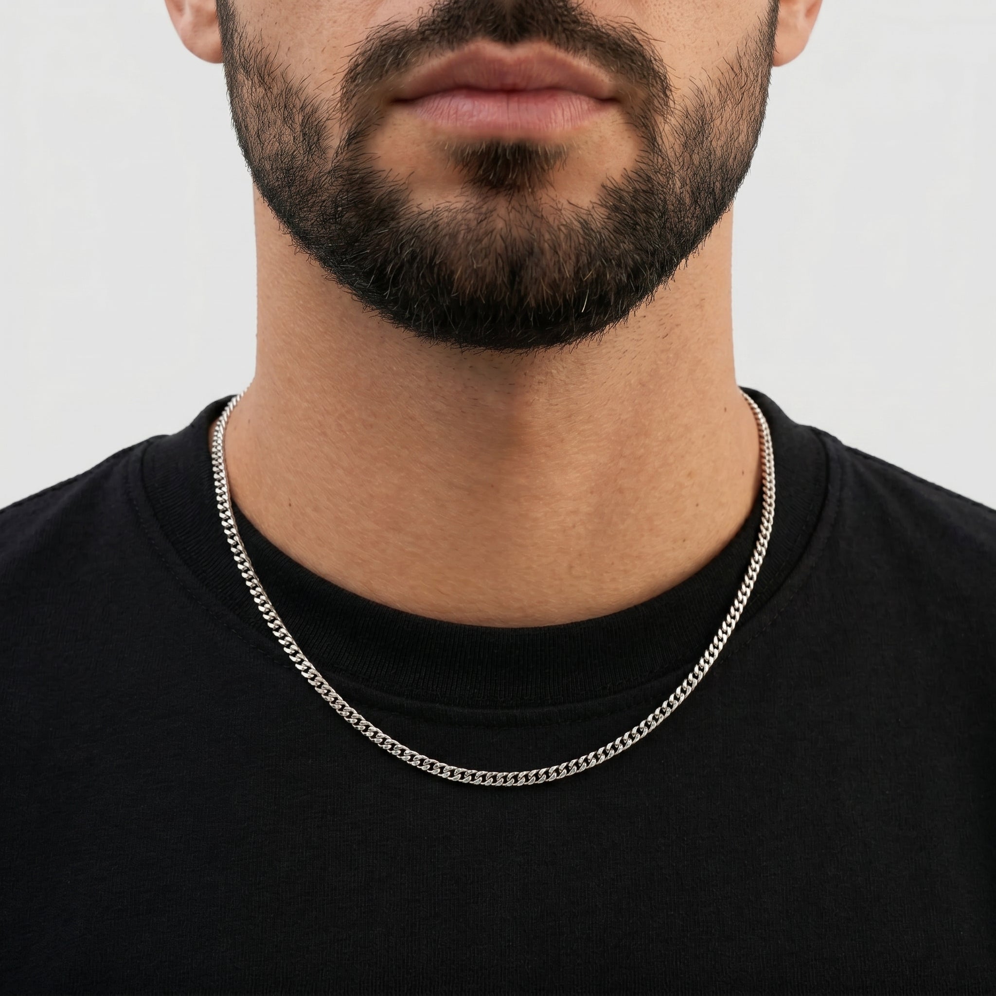 Cuban Chain - 3mm (925 Sterling Silver) - Chain - Men's Jewellery