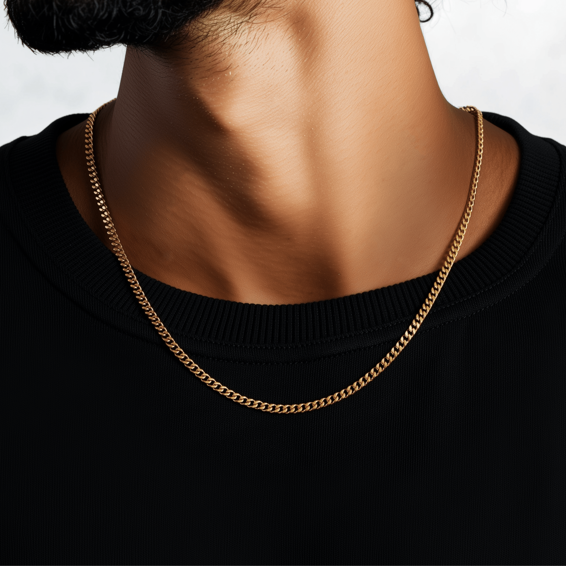 Cuban Chain - 3mm (Gold) - Chain - Men's Jewellery