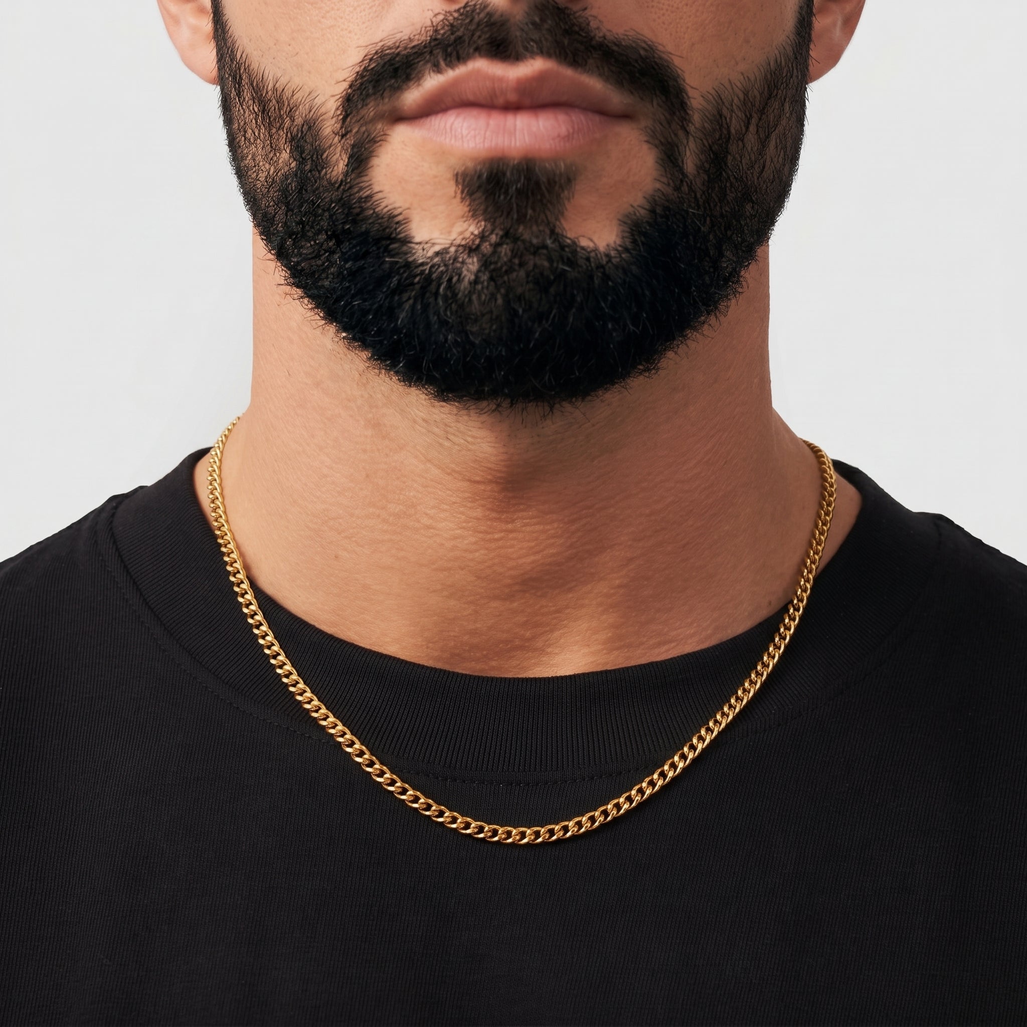 Cuban Chain - 3mm (Gold) - Chain - Men's Jewellery